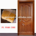 HDF panel interior polyurethane filled wood door